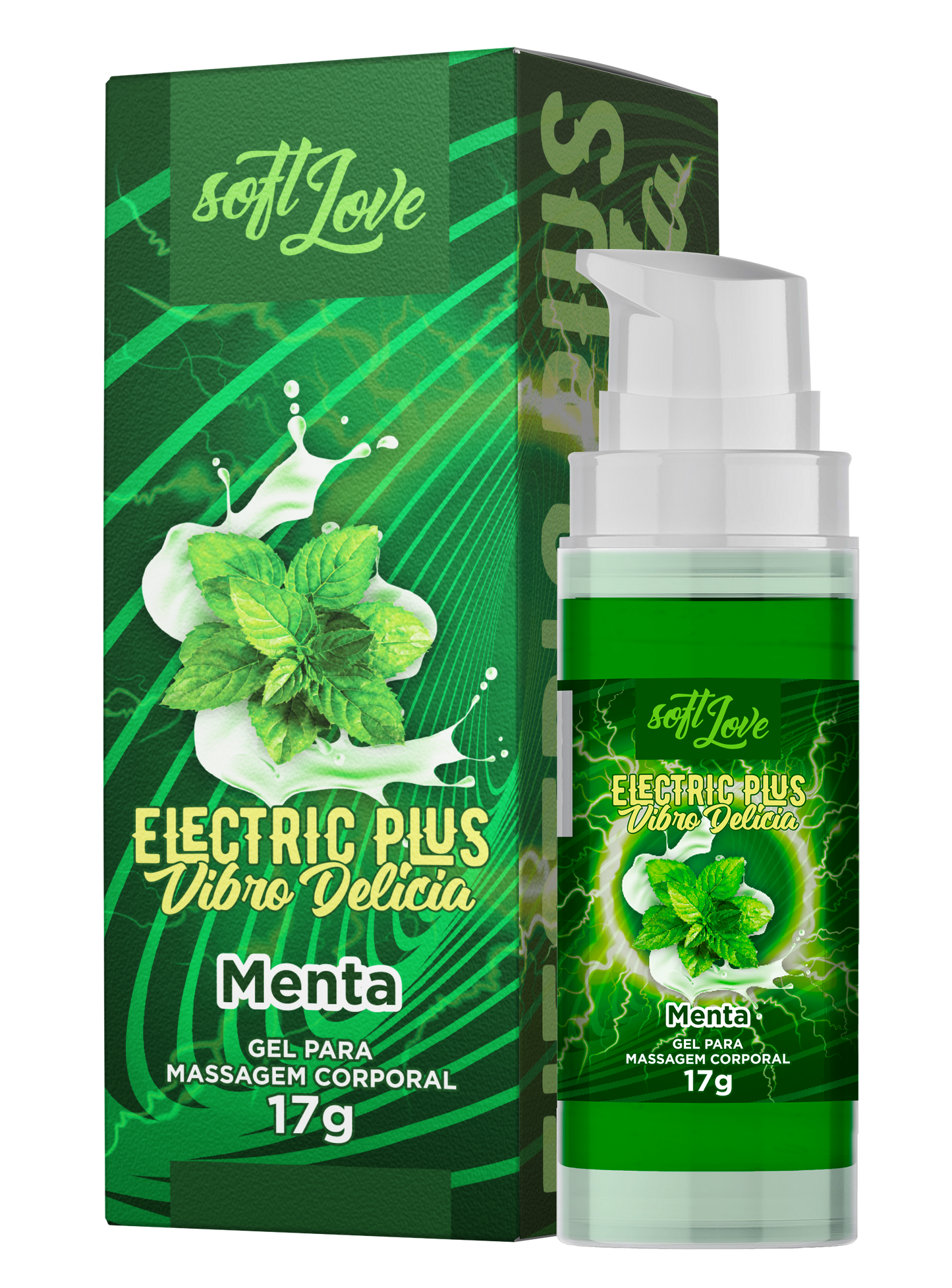 Vibro Delícia Menta Gel 17g - Lubrificante e Estimulante com Sabor Refrescante