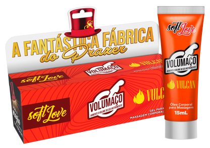 Volumaço Vulcan Gel 15ml - Excitante Masculino para Aumento de Ereção e Desempenho Sexual