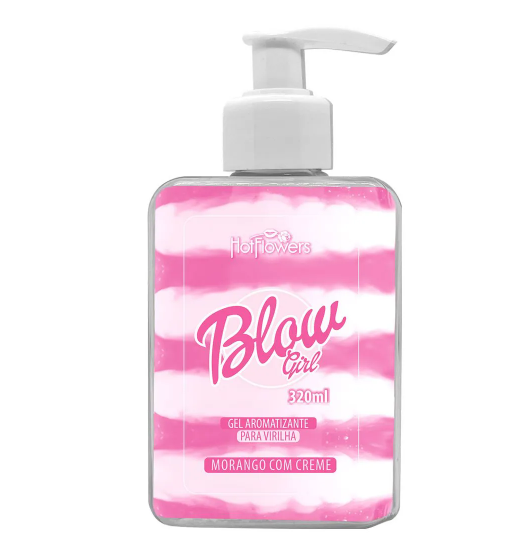 Blow Girl Gel Aromatizante Beijável para Virilha 320ml - Hot Flowers