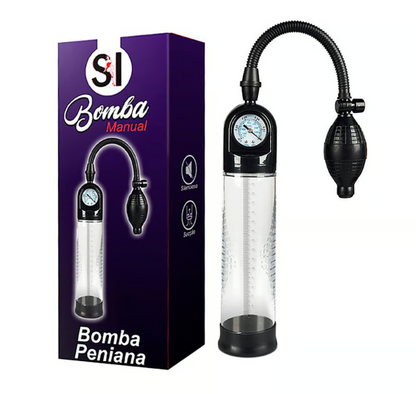 Bomba Peniana Manual com Medidor de Pressão - Sexy Import