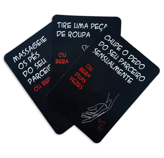 Jogo de Cartas para Casais Desejos e Drinks, Diversão ao Cubo