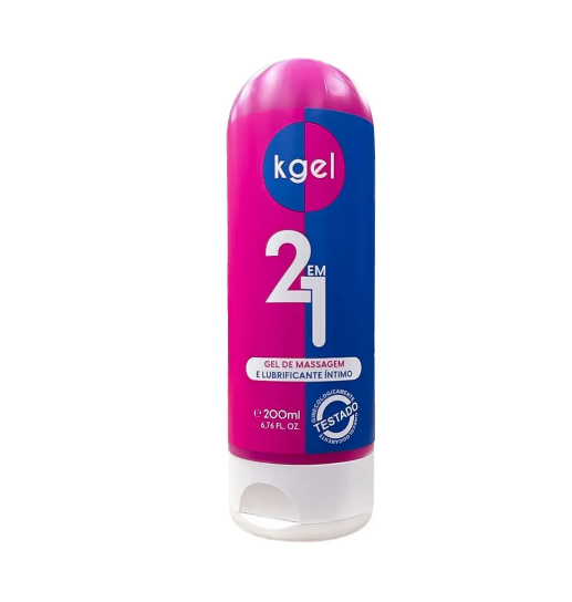 Gel de Massagem e Lubrificante Íntimo 2 em 1 KGEL 200ml K Import & Export