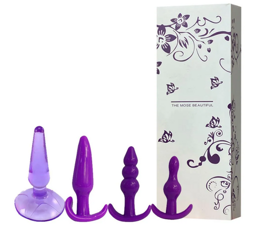 Kit com 4 Plugs Anais - Diversidade para Experiências Sensuais 3R Import