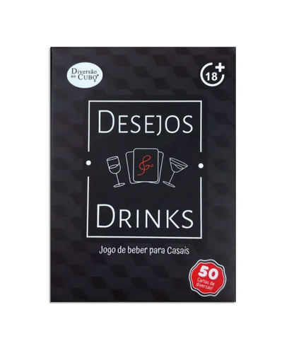 Jogo de Cartas para Casais Desejos e Drinks, Diversão ao Cubo