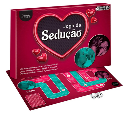 Jogo Tabuleiro Sedução com Dados - Diversão ao Cubo para Preliminares Sensuais