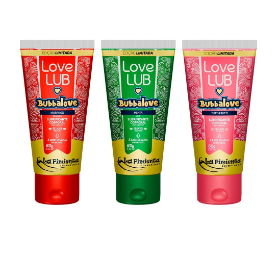 Love Lub Bubbalove Lubrificante Corporal Beijável 60g - La Pimienta