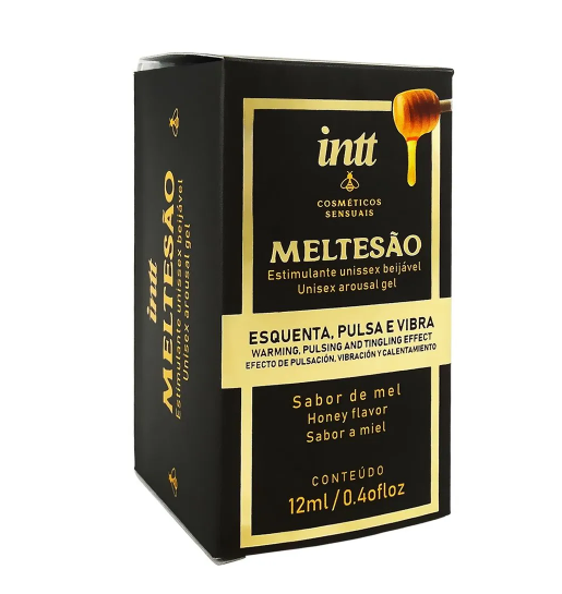 Meltesão Estimulante Unissex Beijável que Esquenta, Pulsa e Vibra 12ml - Intt