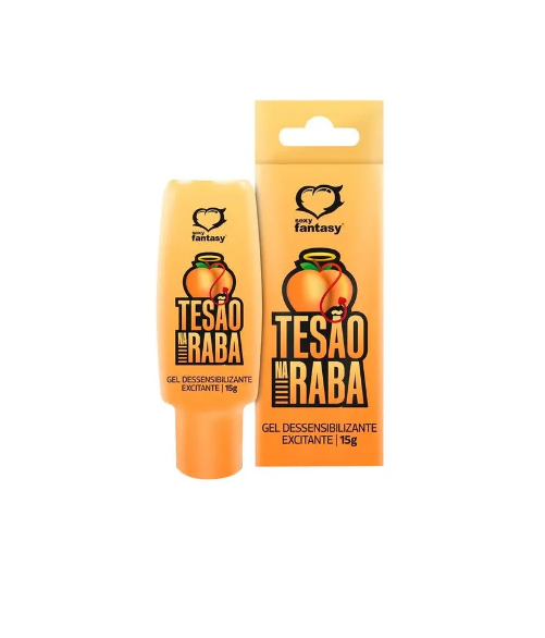 Tesão na Raba Gel Dessensibilizante e Excitante 15g Sexy Fantasy