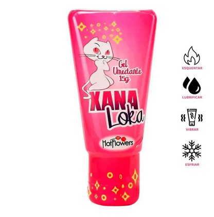 Gel Excitante Feminino Xana Loka 15g – Sensações Intensas com Aquecimento, Vibração e Lubrificação