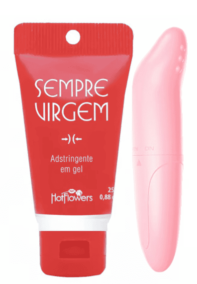 Kit Erótico Sempre Virgem e Vibrador Ponto G